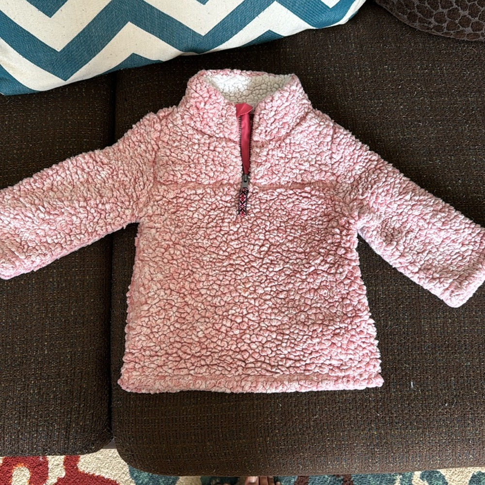 Girls sherpa pullover 24 months